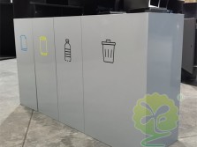 商用室內噴塑四分類不銹鋼垃圾桶